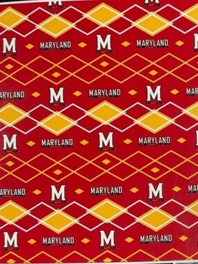 Maryland Terrapins Reversible Cable Fur Throw‎ Oversized 60x70